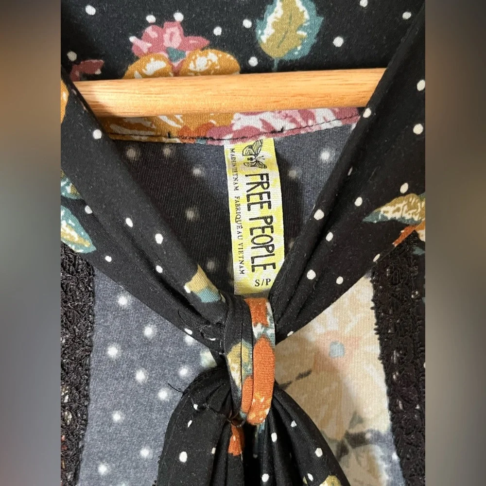 Free People Black Floral Maxi Dress - Picture 9 of 11